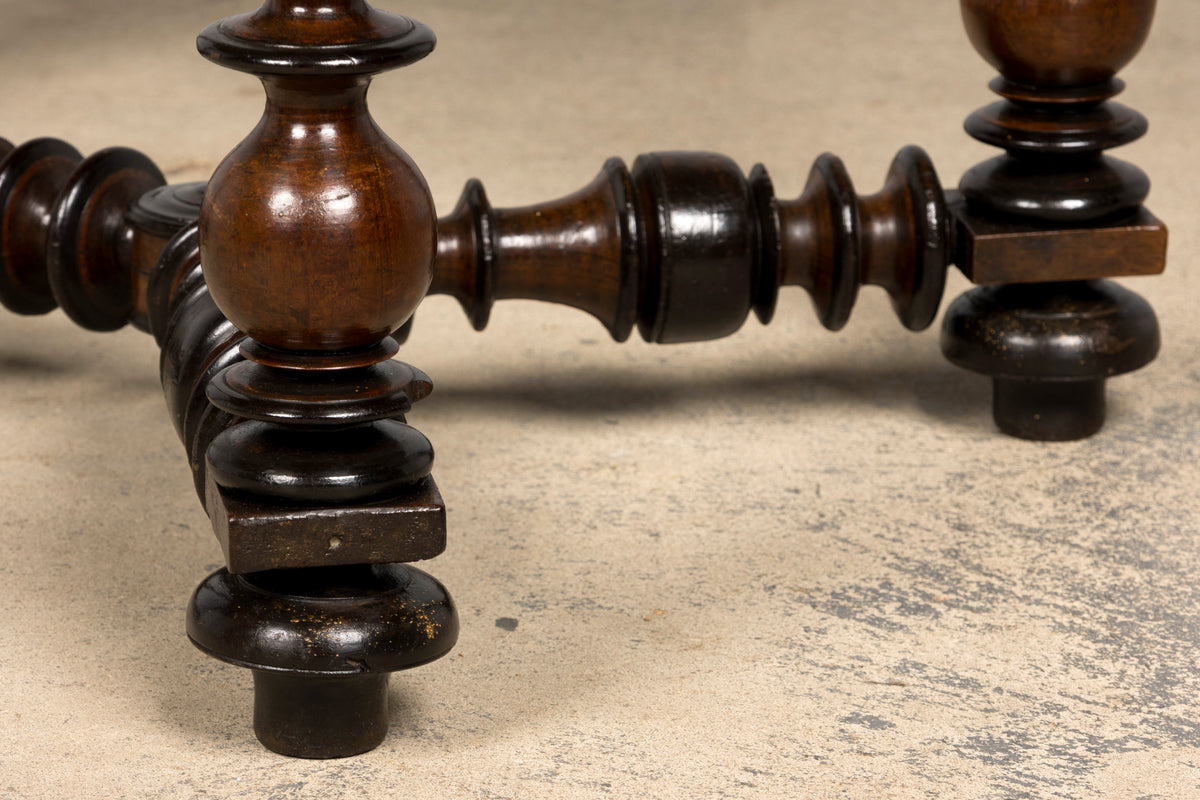 17th Century Italian Baroque Walnut Side Table