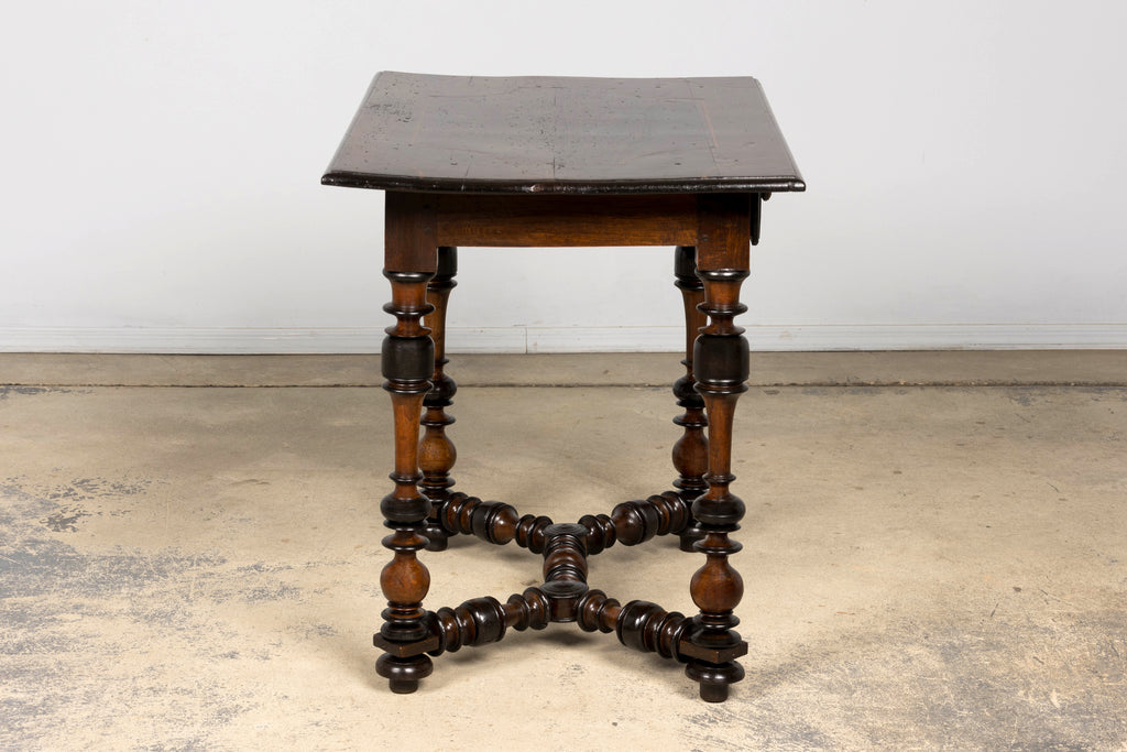 17th Century Italian Baroque Walnut Side Table