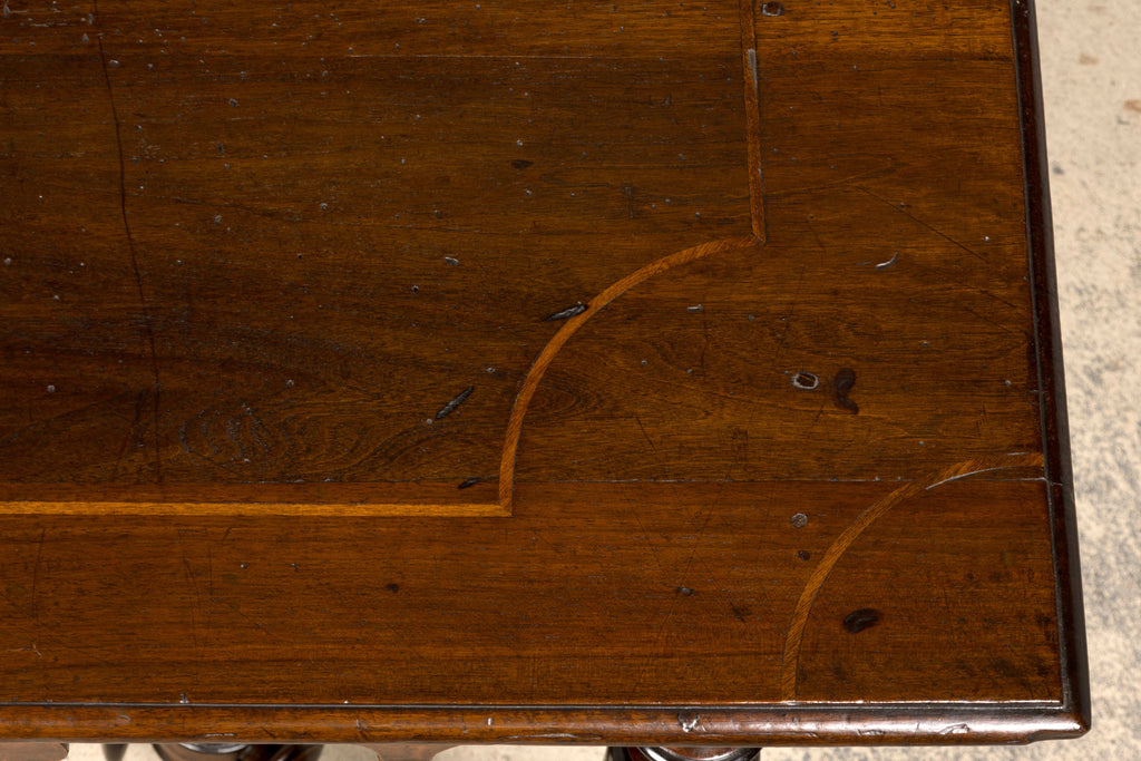 17th Century Italian Baroque Walnut Side Table