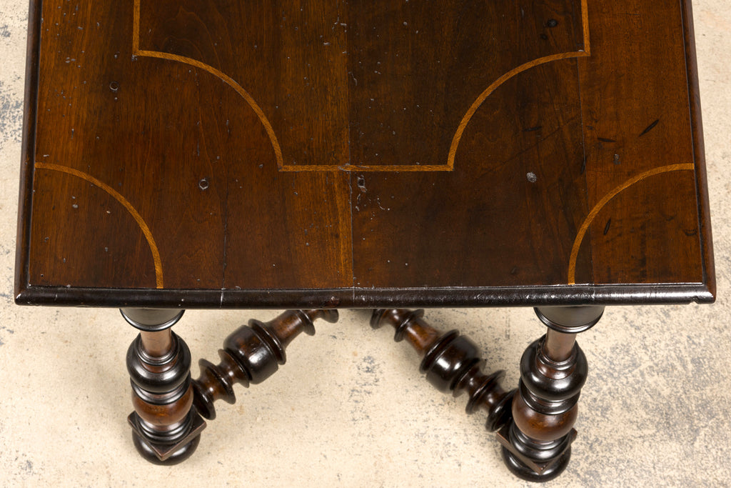 17th Century Italian Baroque Walnut Side Table
