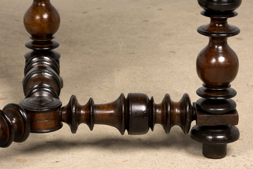 17th Century Italian Baroque Walnut Side Table