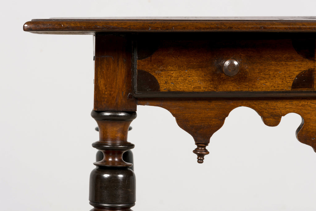 17th Century Italian Baroque Walnut Side Table