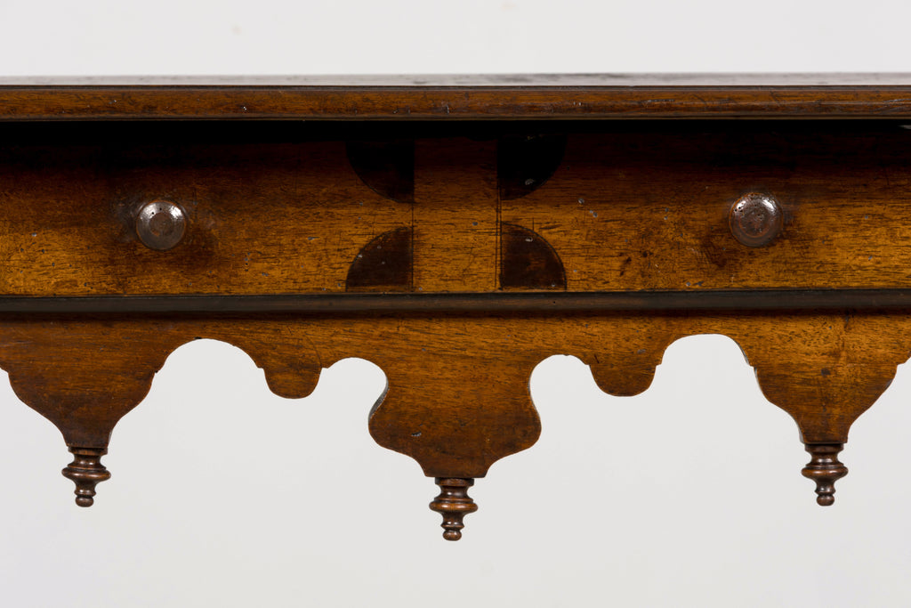 17th Century Italian Baroque Walnut Side Table