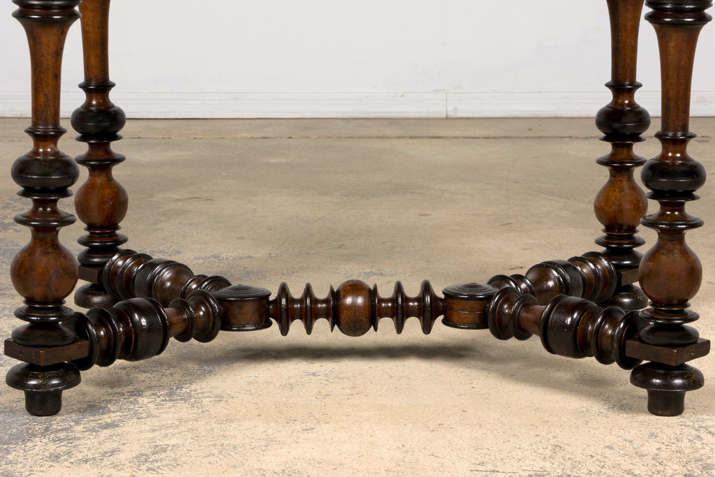 17th Century Italian Baroque Walnut Side Table