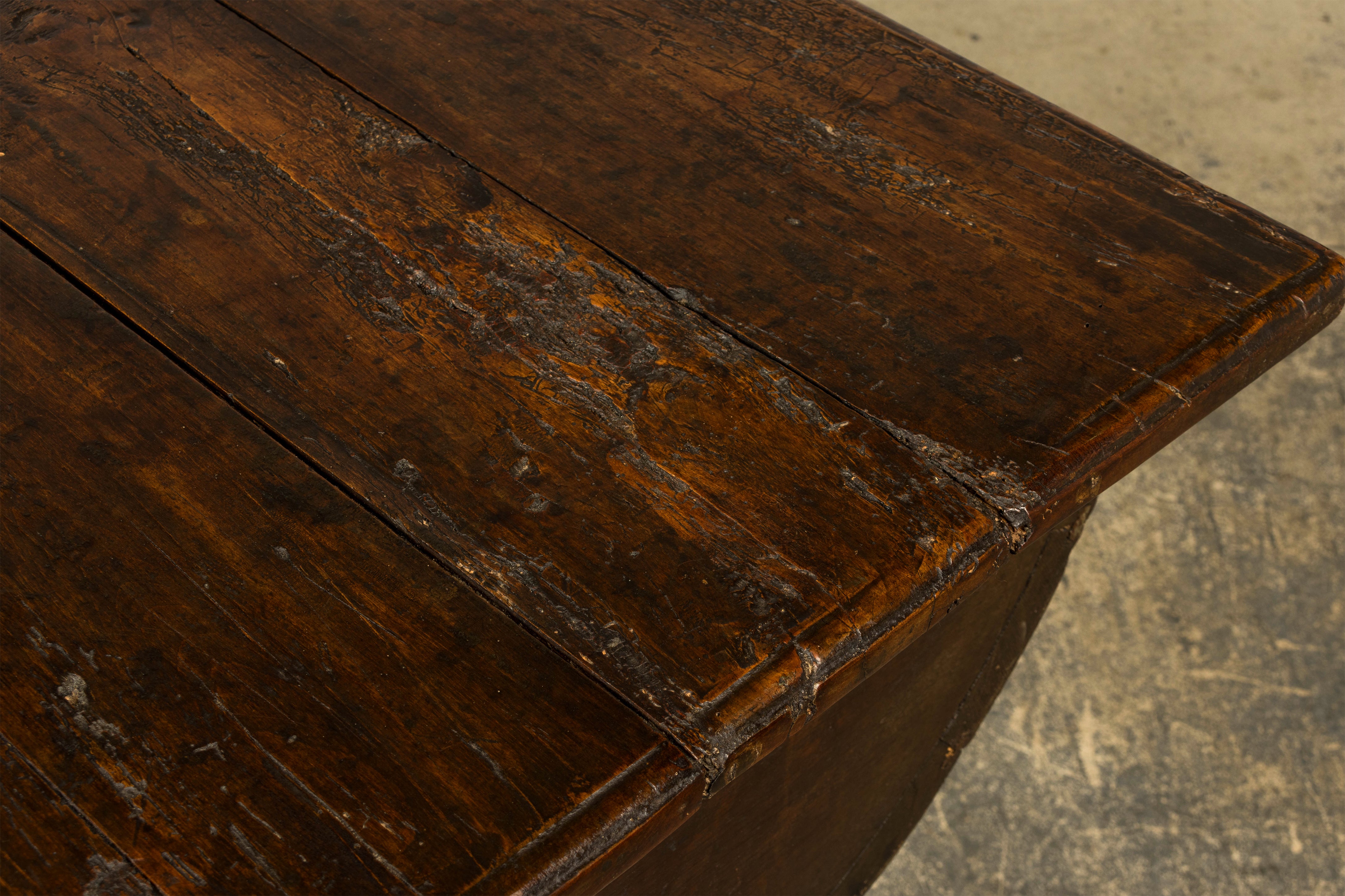 18th Century French Provincial Oak Petrin Dough Bin Table