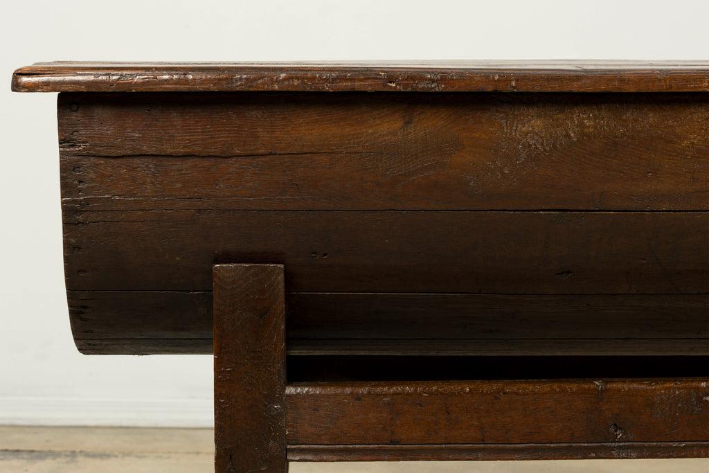 18th Century French Provincial Oak Petrin Dough Bin Table