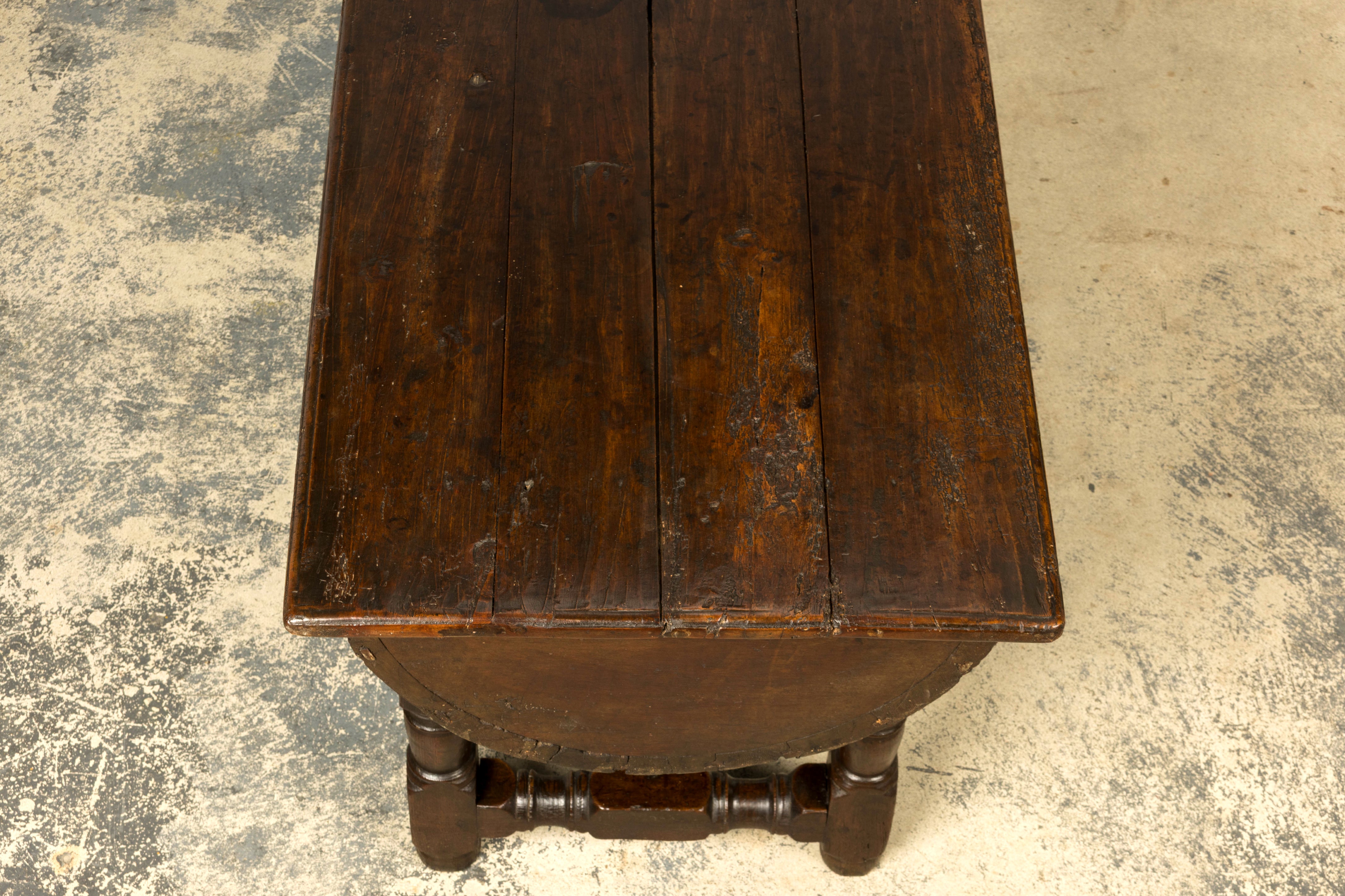 18th Century French Provincial Oak Petrin Dough Bin Table
