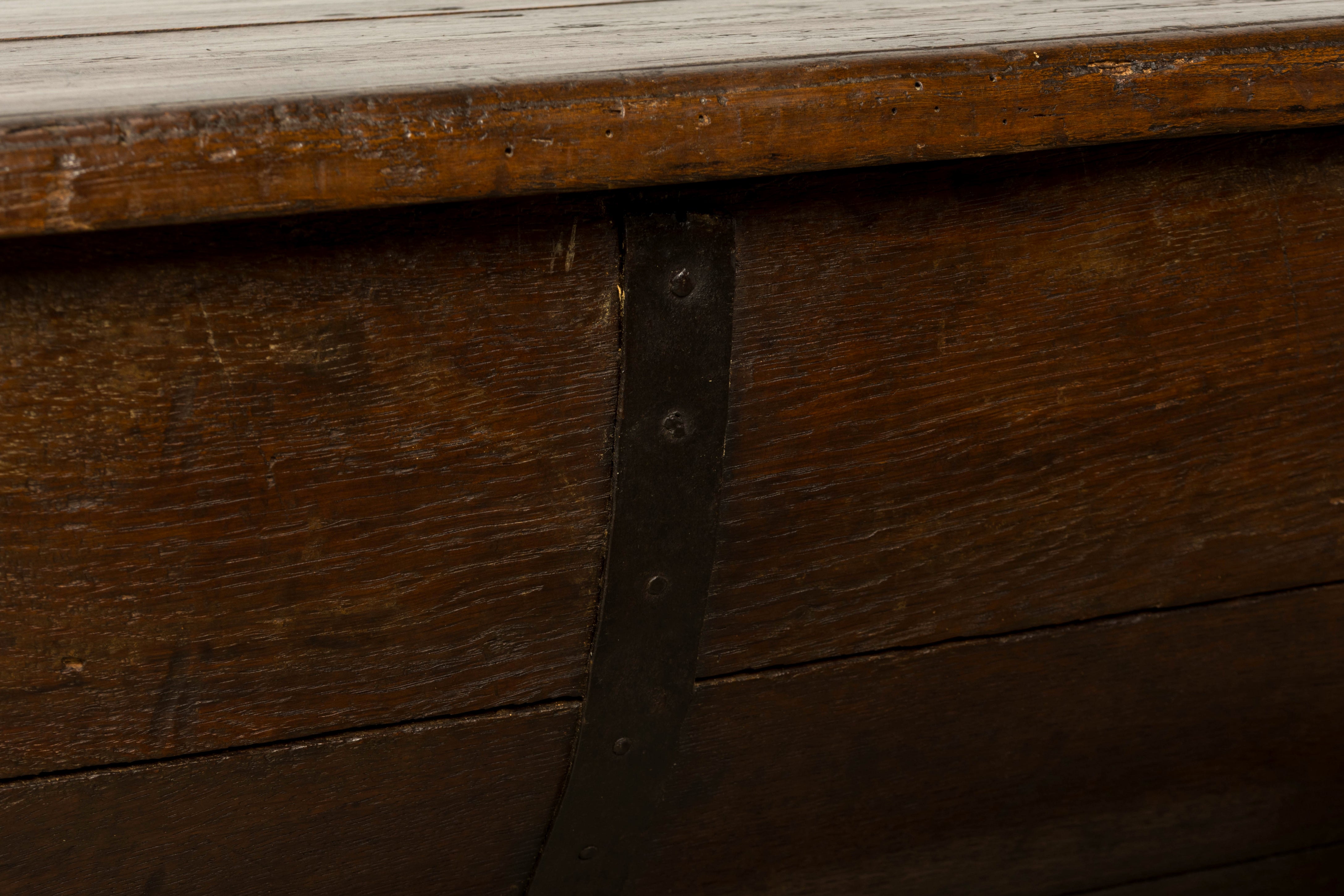 18th Century French Provincial Oak Petrin Dough Bin Table