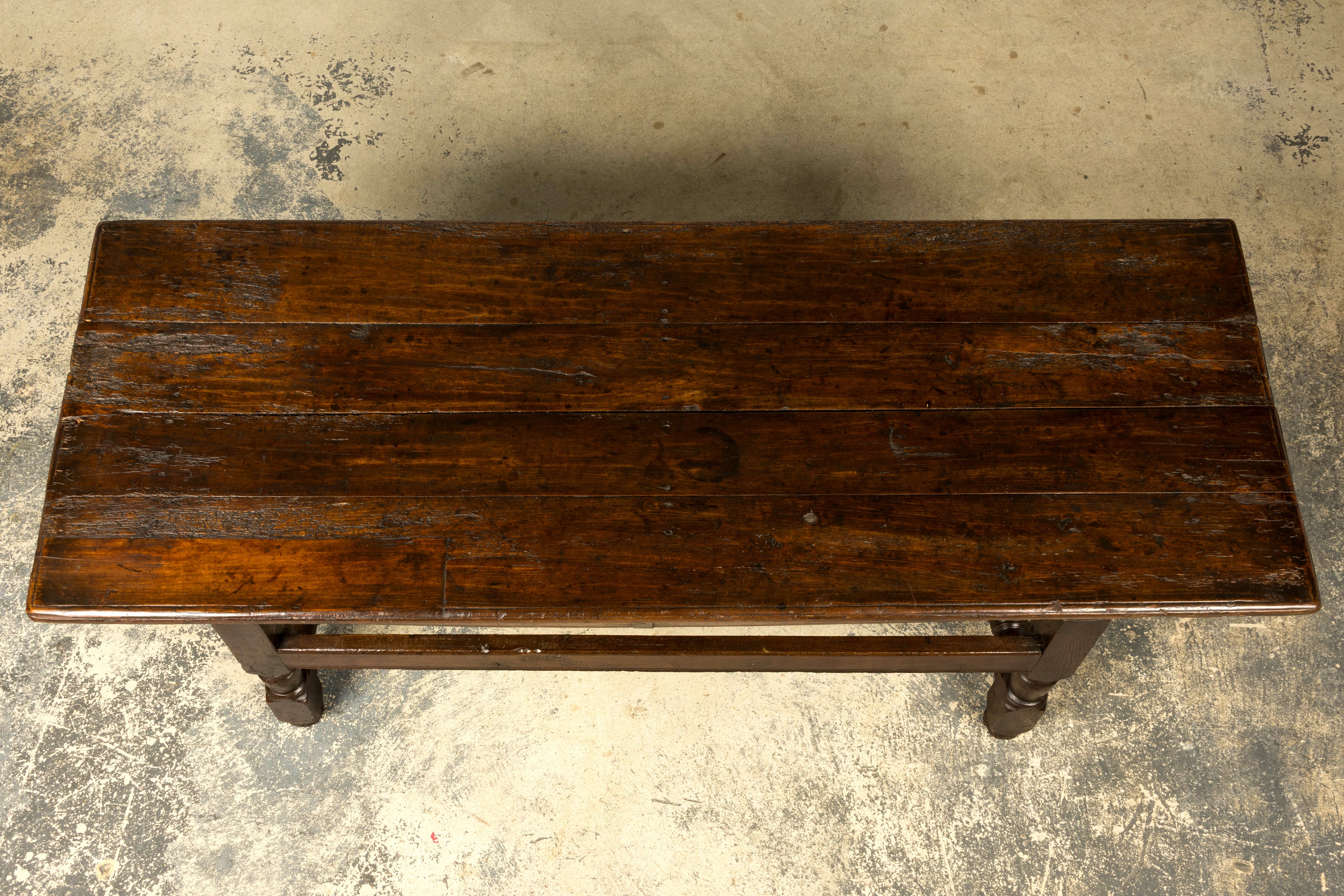 18th Century French Provincial Oak Petrin Dough Bin Table