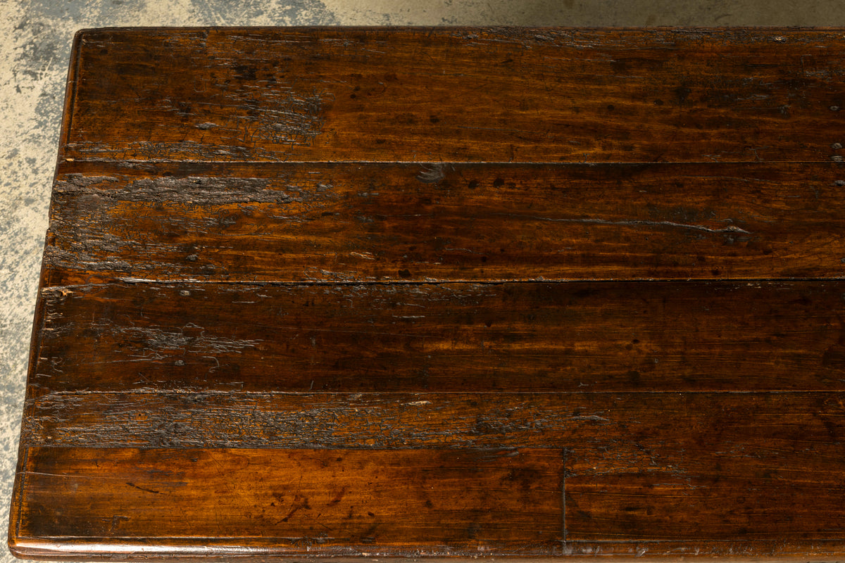 18th Century French Provincial Oak Petrin Dough Bin Table