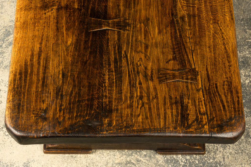 18th Century French Provincial Oak Refectory Trestle Dining Table