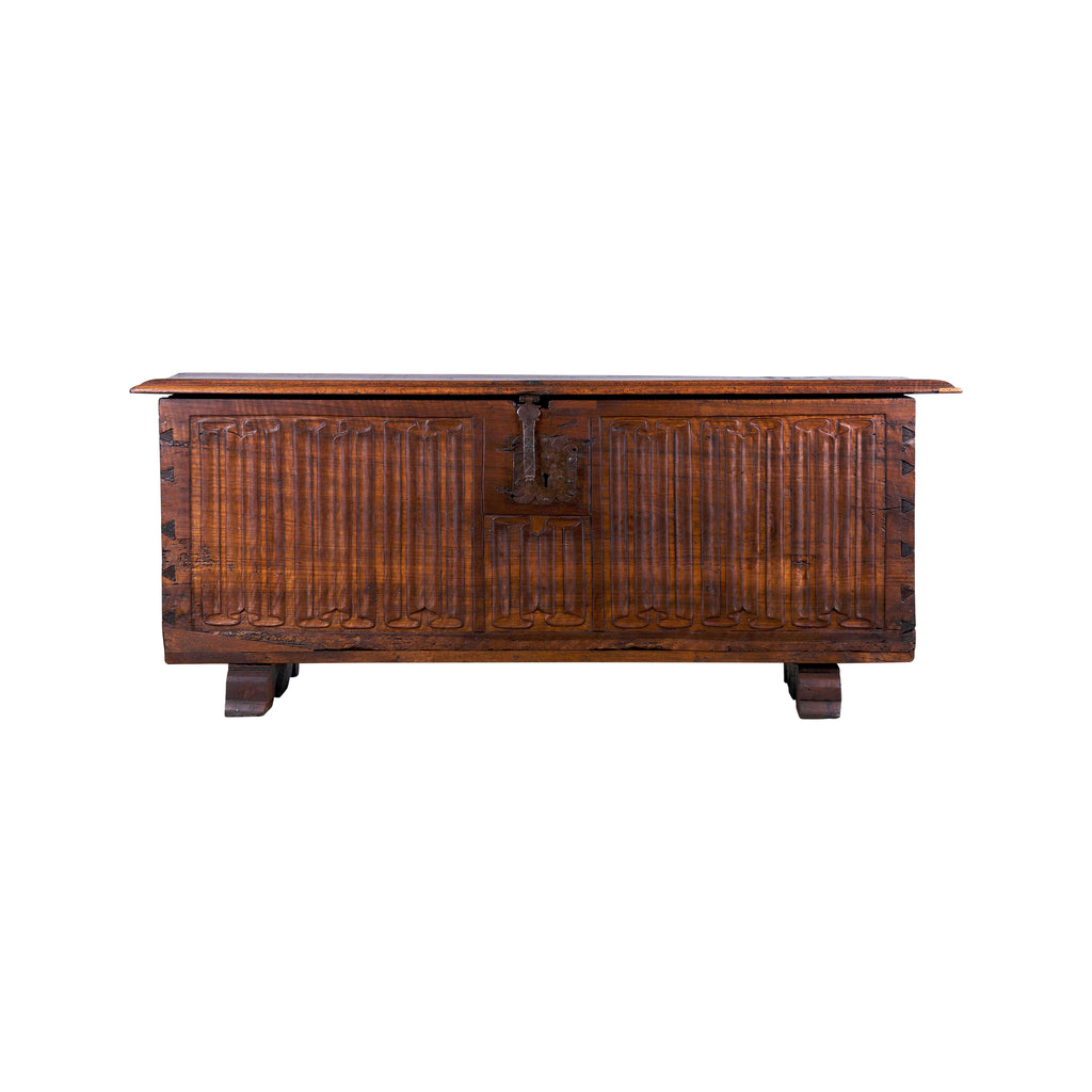 18th Century French Renaissance Carved Walnut Chest