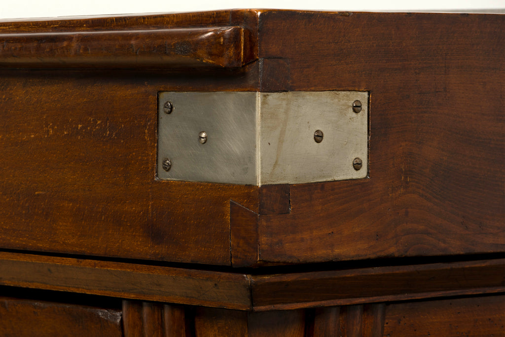 1920s French Art Deco Butcher Block Table, Beech Wood, Provence