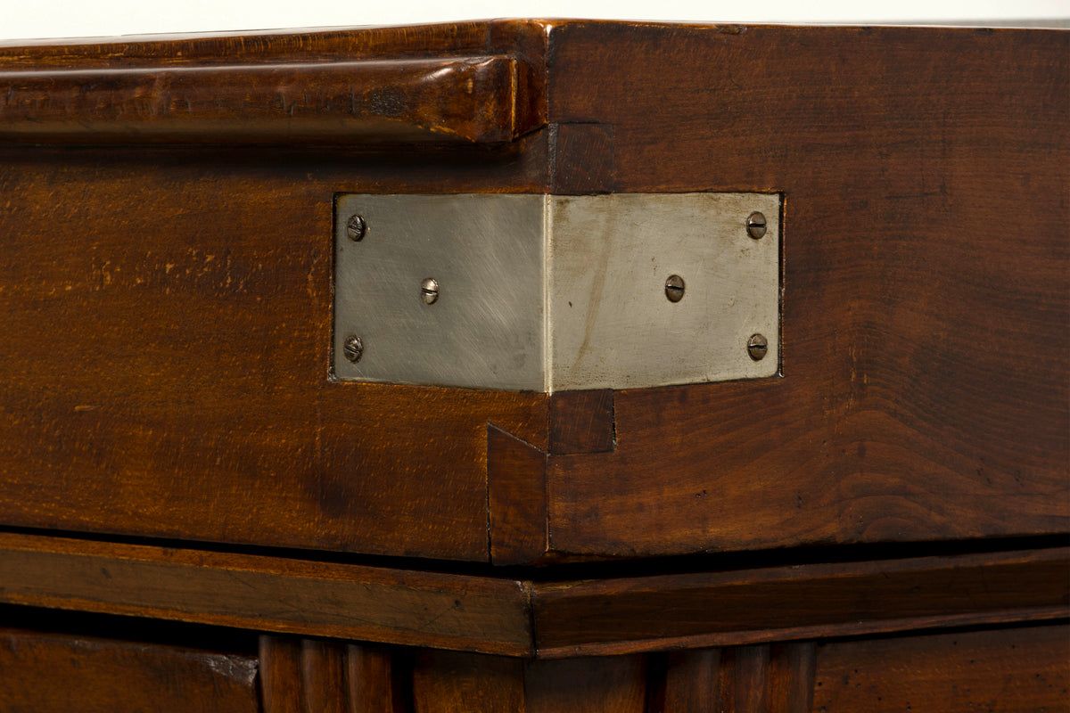 1920s French Art Deco Butcher Block Table, Beech Wood, Provence