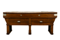 1920s French Art Deco Butcher Block Table, Beech Wood, Provence