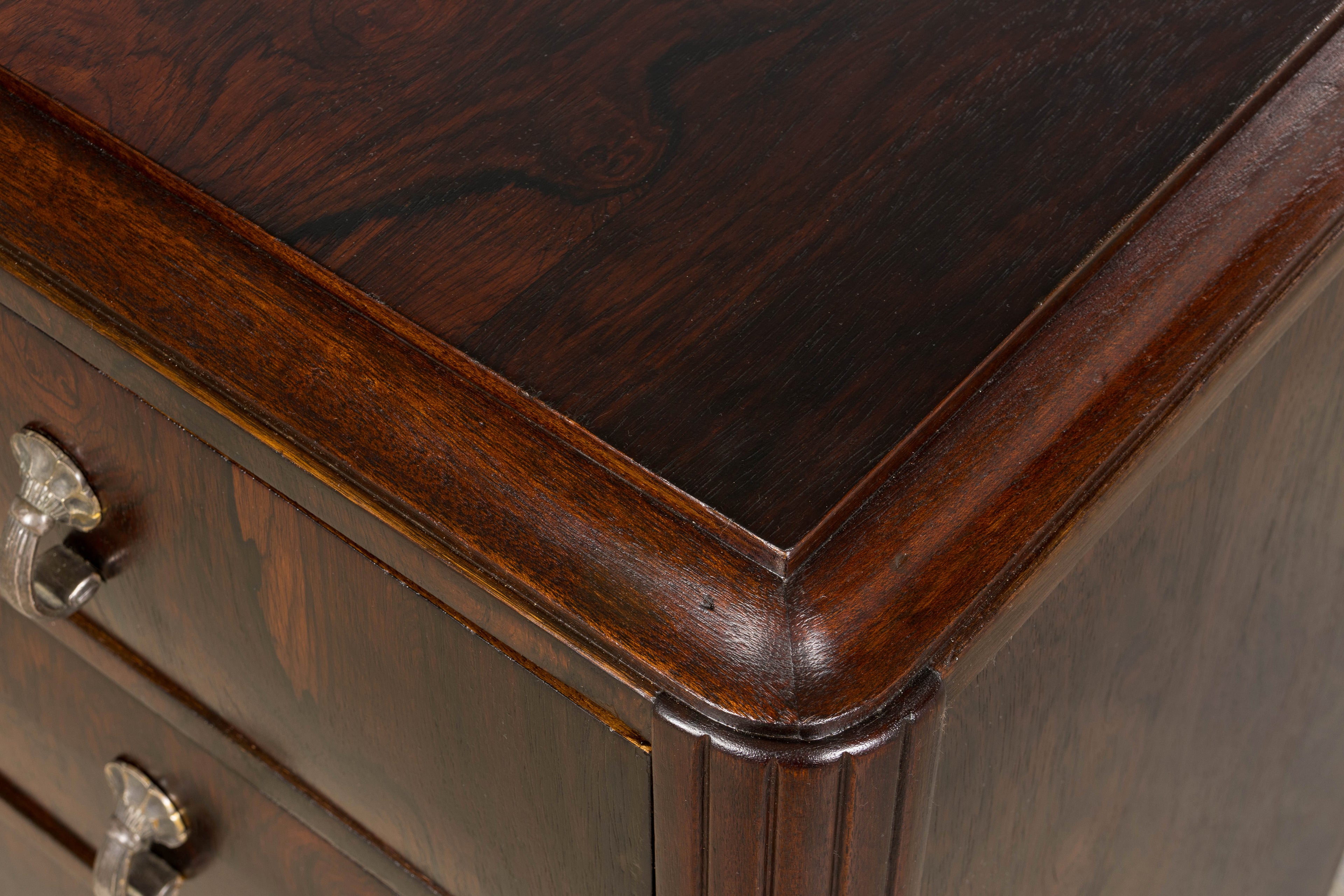 1930s French Art Deco Rosewood Chest of Drawers