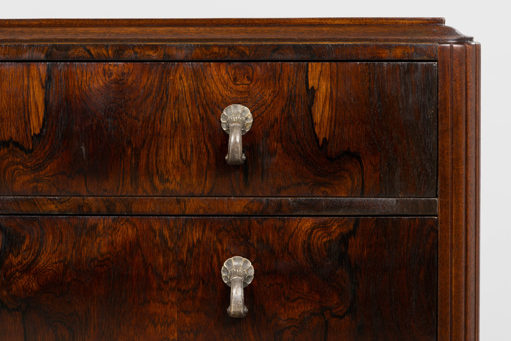 1930s French Art Deco Rosewood Chest of Drawers