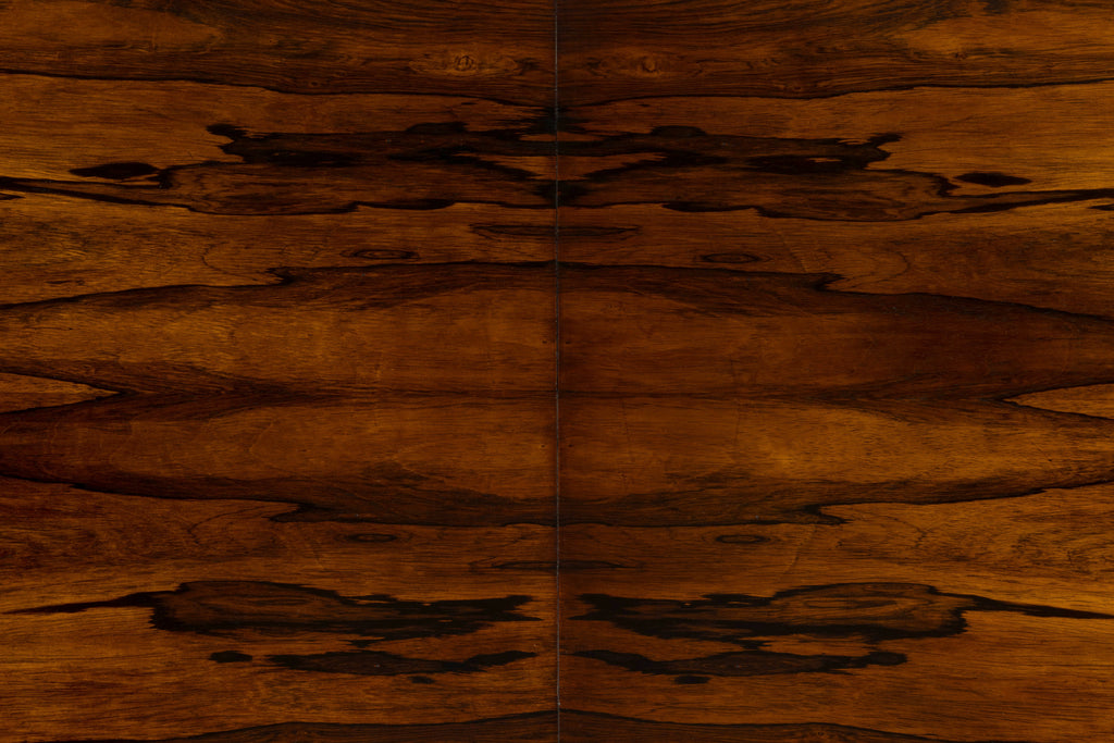 1930s French Art Deco Square Rosewood Dining Table with Architectural Pedestal Base