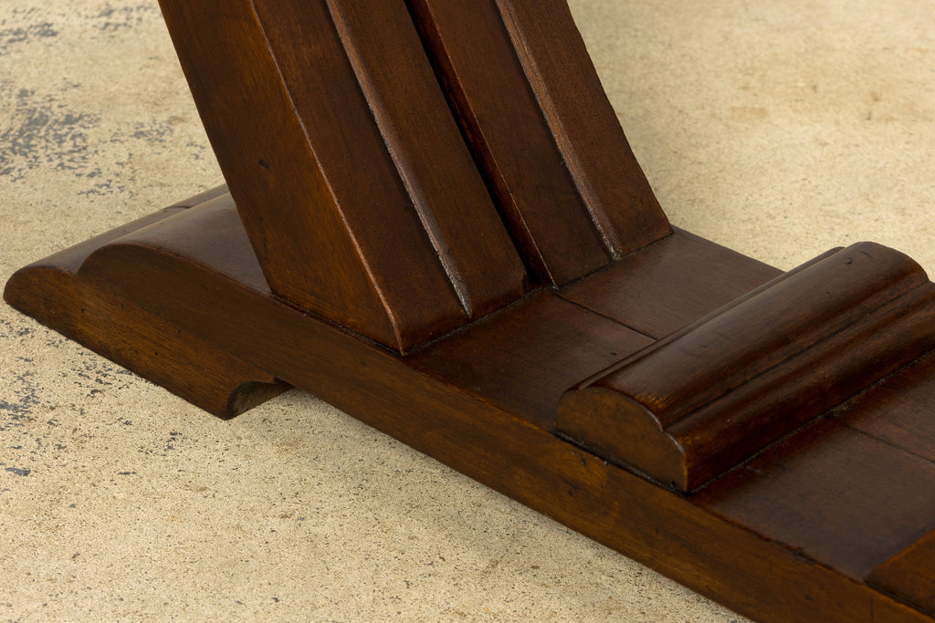 1930s French Art Deco Walnut Console Table