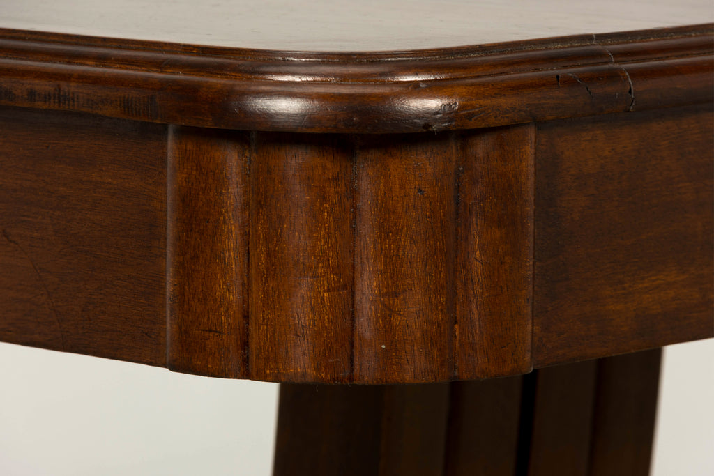 1930s French Art Deco Walnut Console Table
