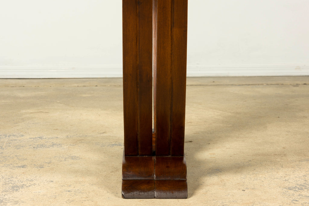 1930s French Art Deco Walnut Console Table