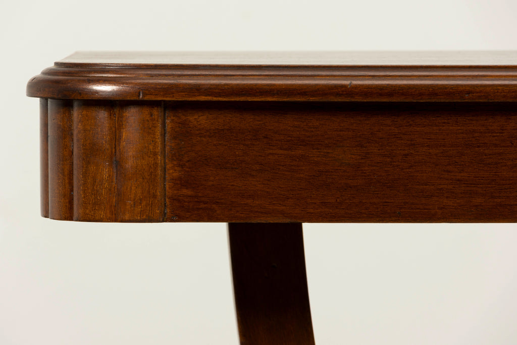 1930s French Art Deco Walnut Console Table