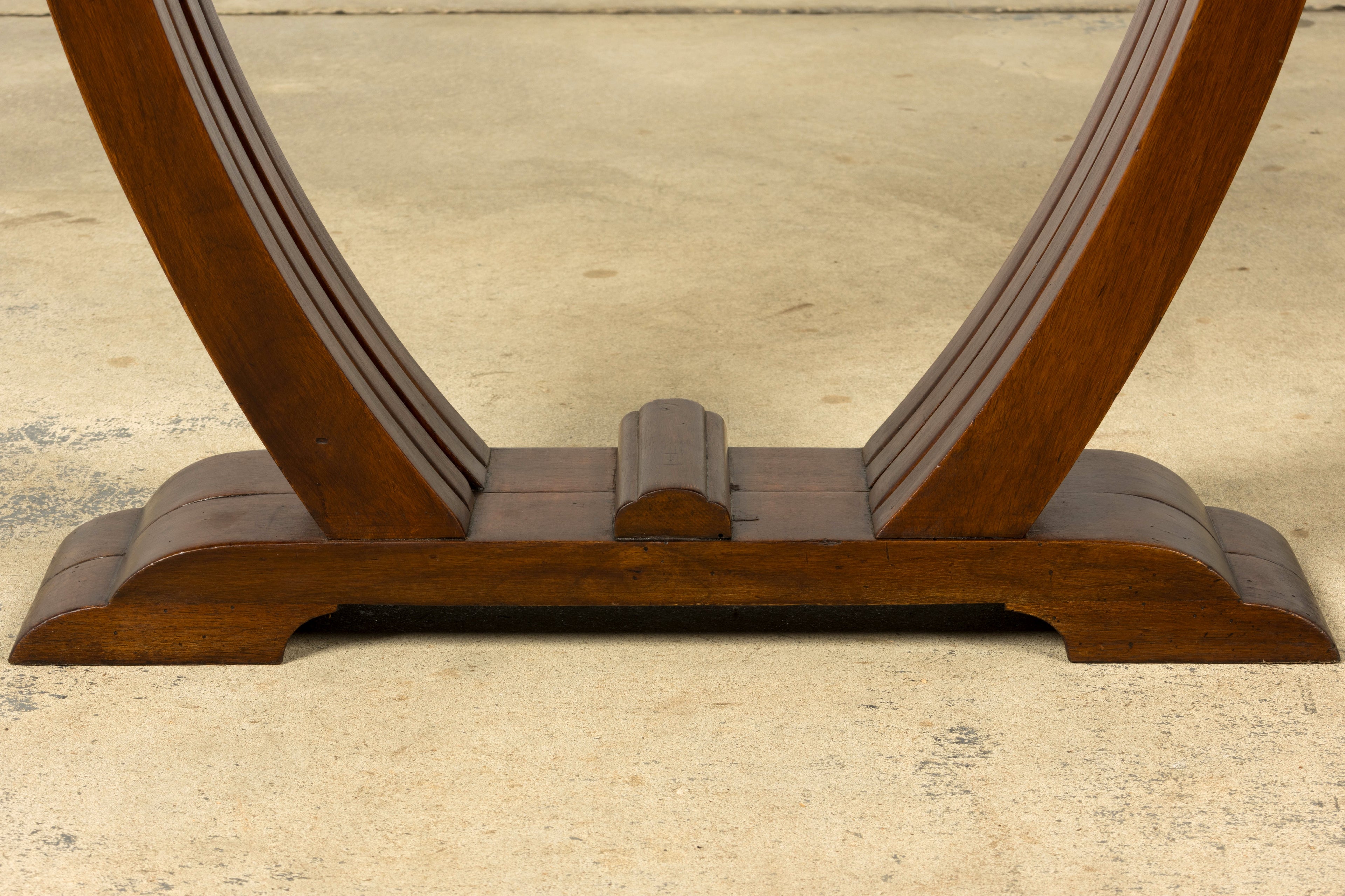 1930s French Art Deco Walnut Console Table