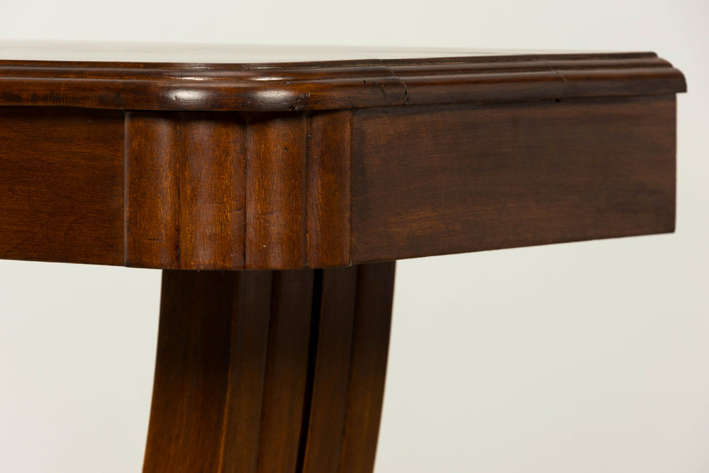 1930s French Art Deco Walnut Console Table