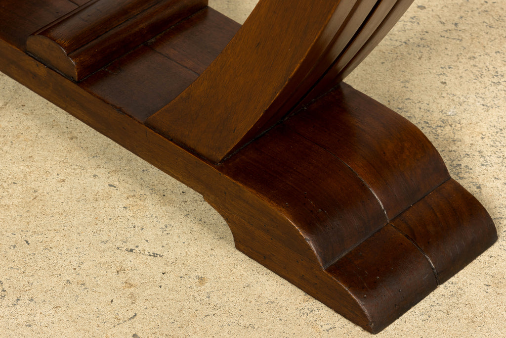 1930s French Art Deco Walnut Console Table