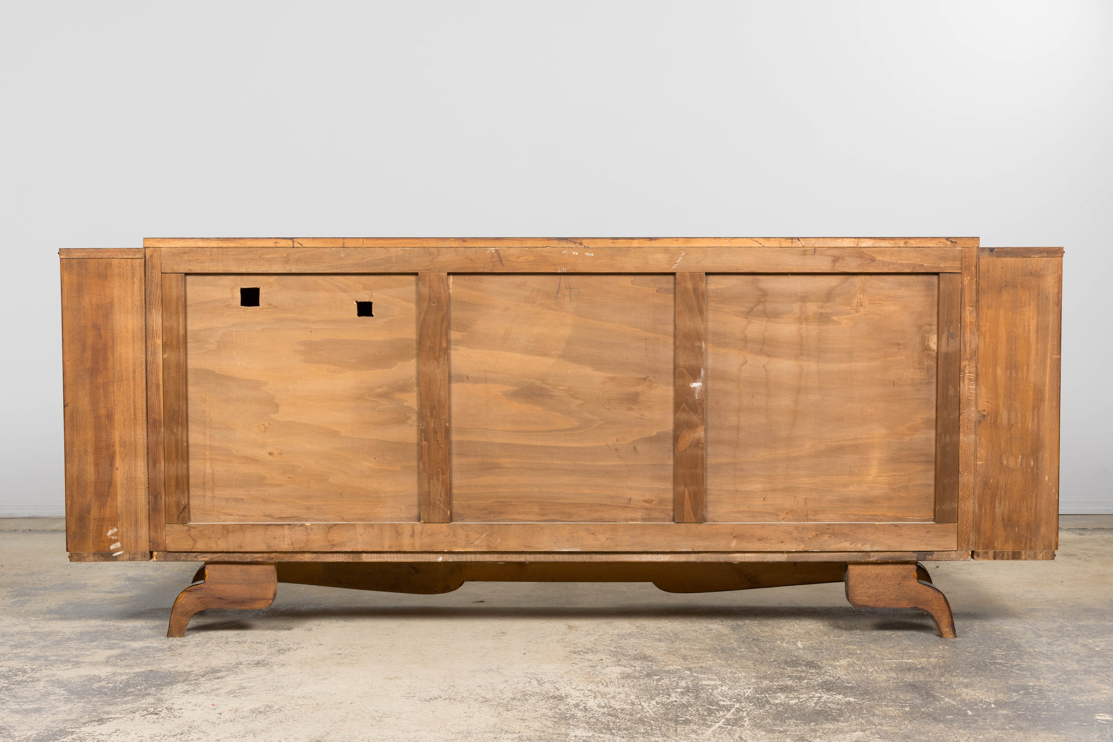 1930s French Parisian Art Deco Walnut Sideboard