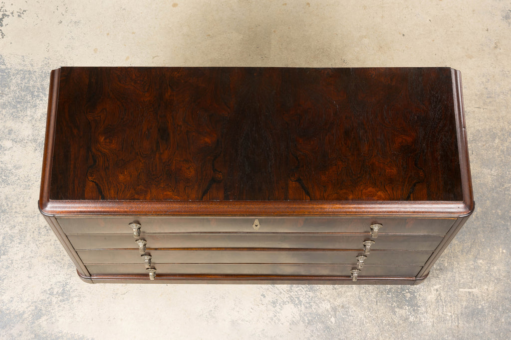1930s French Art Deco Rosewood Chest of Drawers