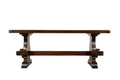 19th Century French Provincial Walnut Trestle Dining Table
