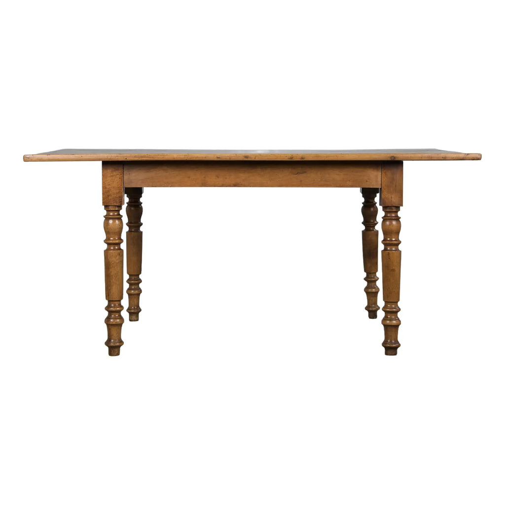 19th Century Country French Louis Philippe Style Provincial Walnut Table
