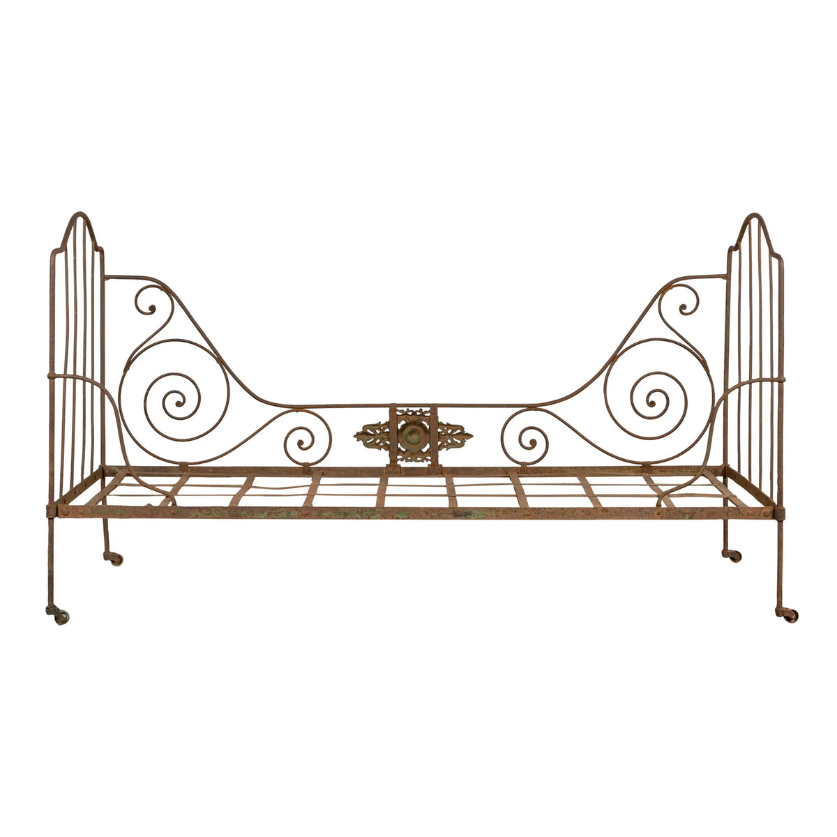 19th Century French Napoleon III Wrought Iron Outdoor Daybed