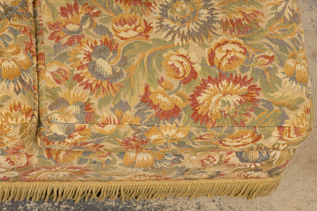 Vintage French Country Sofas in Floral Tapestry – A Pair