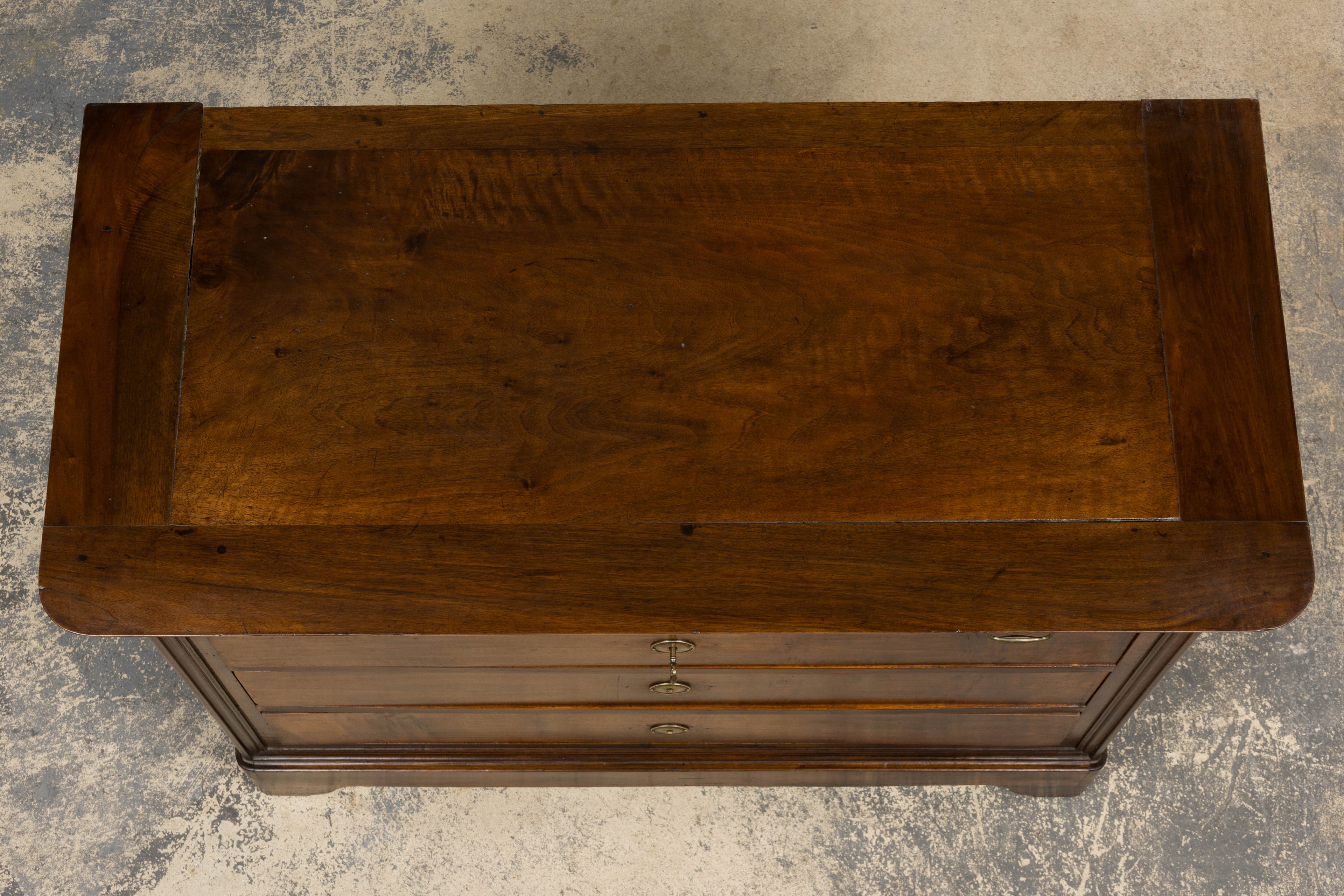 19th Century French Louis Philippe Walnut Chest of Drawers