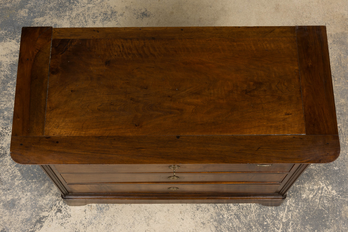 19th Century French Louis Philippe Walnut Chest of Drawers