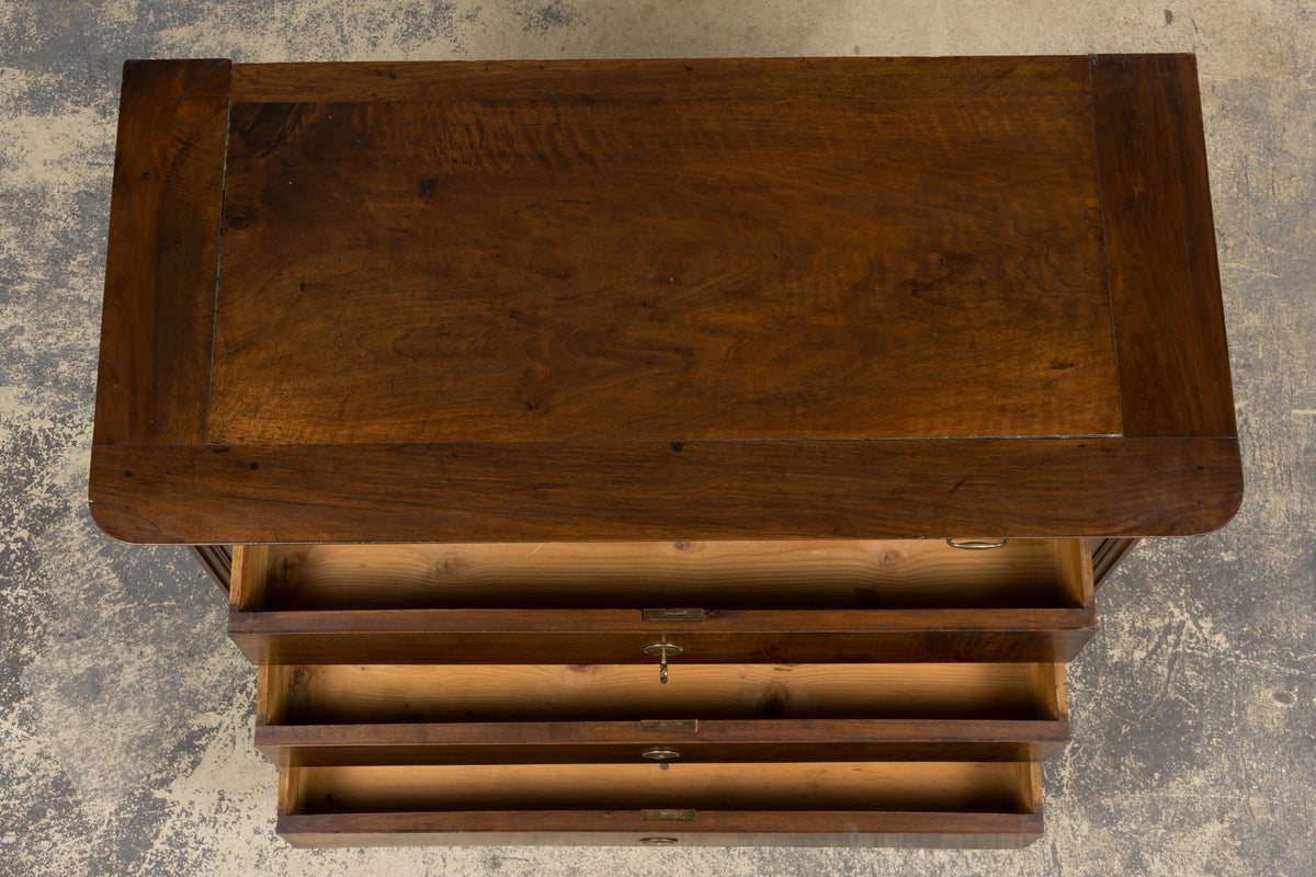 19th Century French Louis Philippe Walnut Chest of Drawers