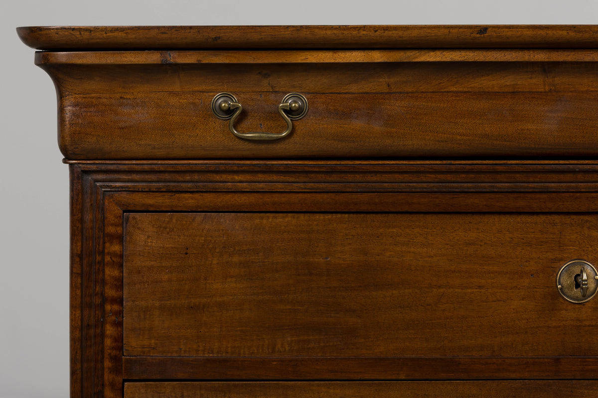 19th Century French Louis Philippe Walnut Chest of Drawers
