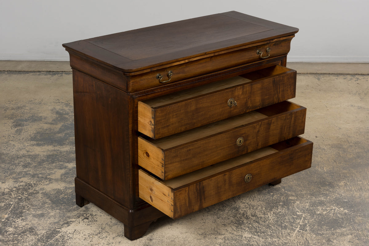 19th Century French Louis Philippe Walnut Chest of Drawers