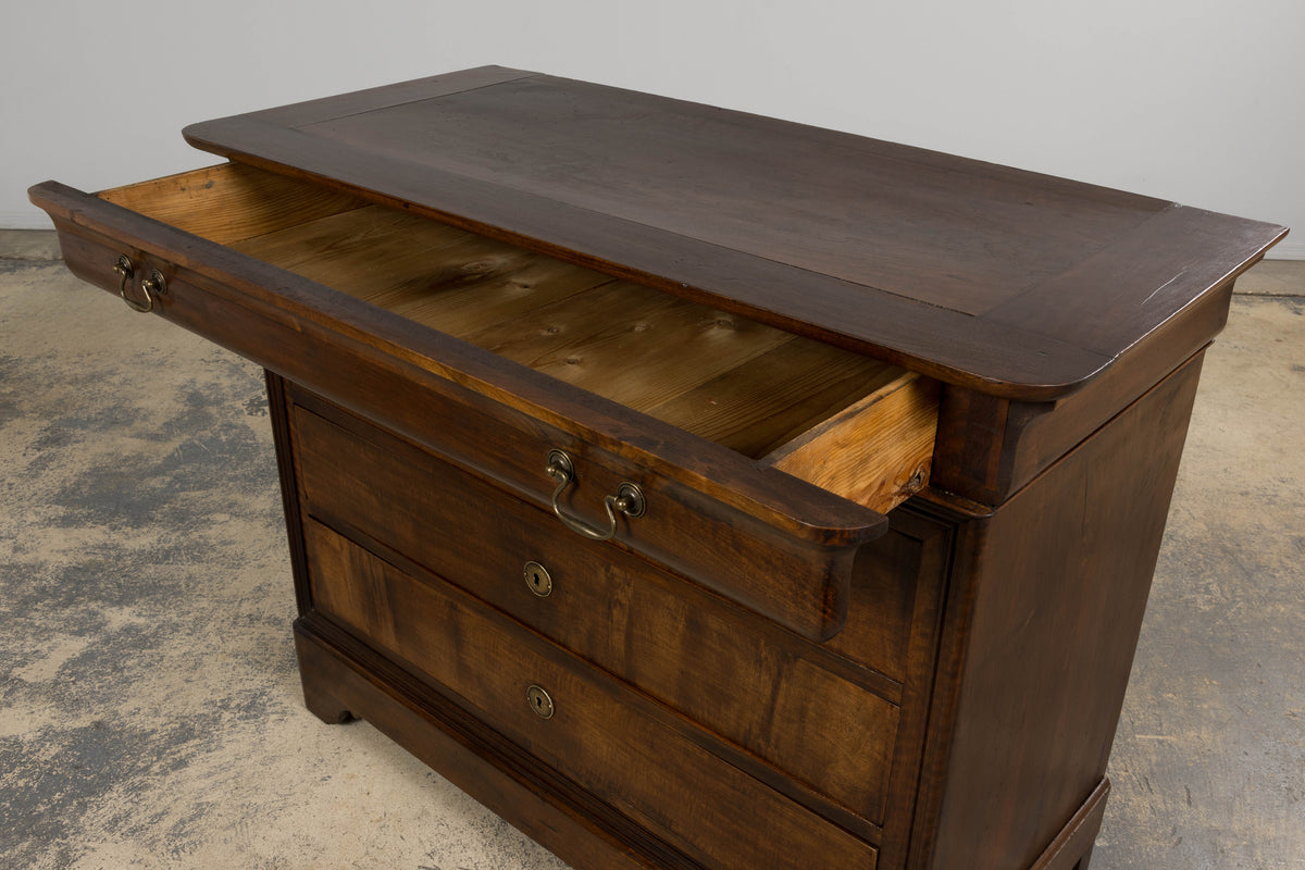 19th Century French Louis Philippe Walnut Chest of Drawers