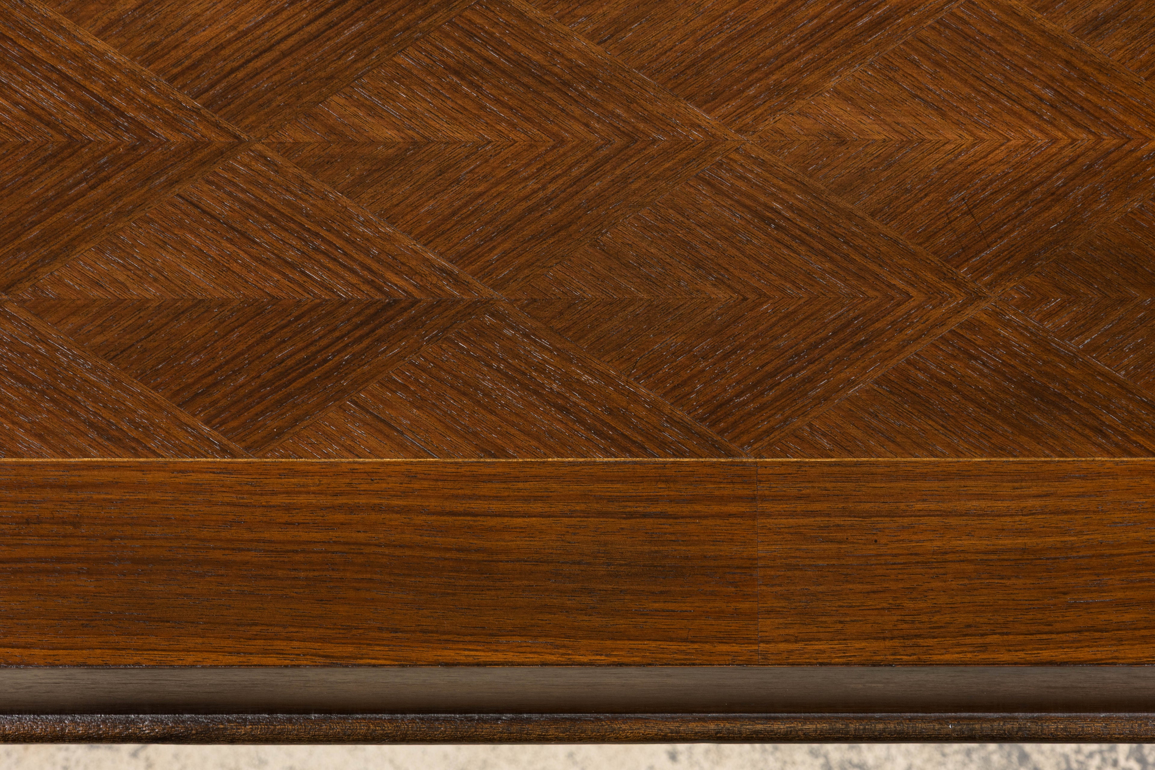 1930s French Parisian Art Deco Rosewood Dining Table