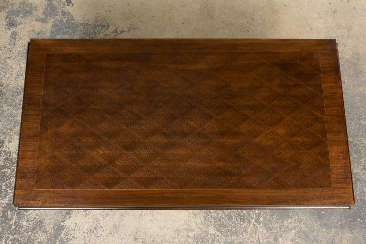 1930s French Parisian Art Deco Rosewood Dining Table