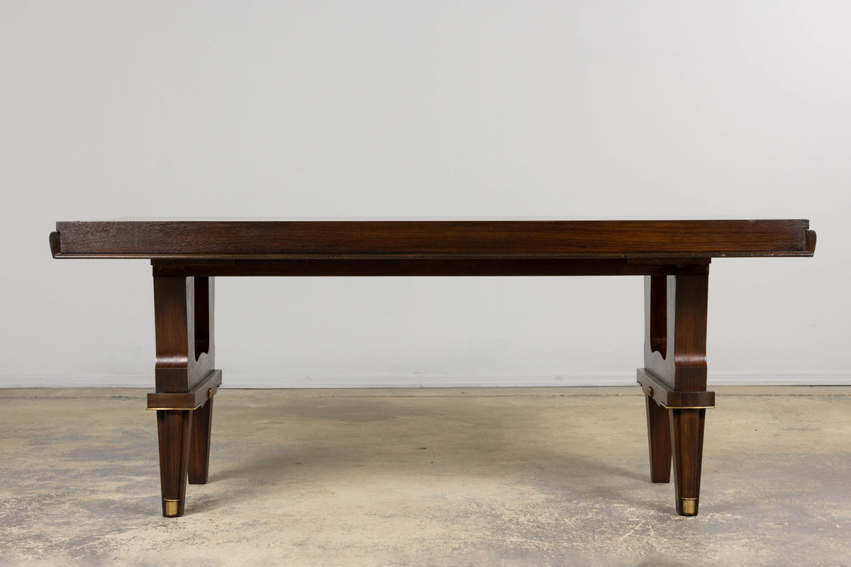 1930s French Parisian Art Deco Rosewood Dining Table