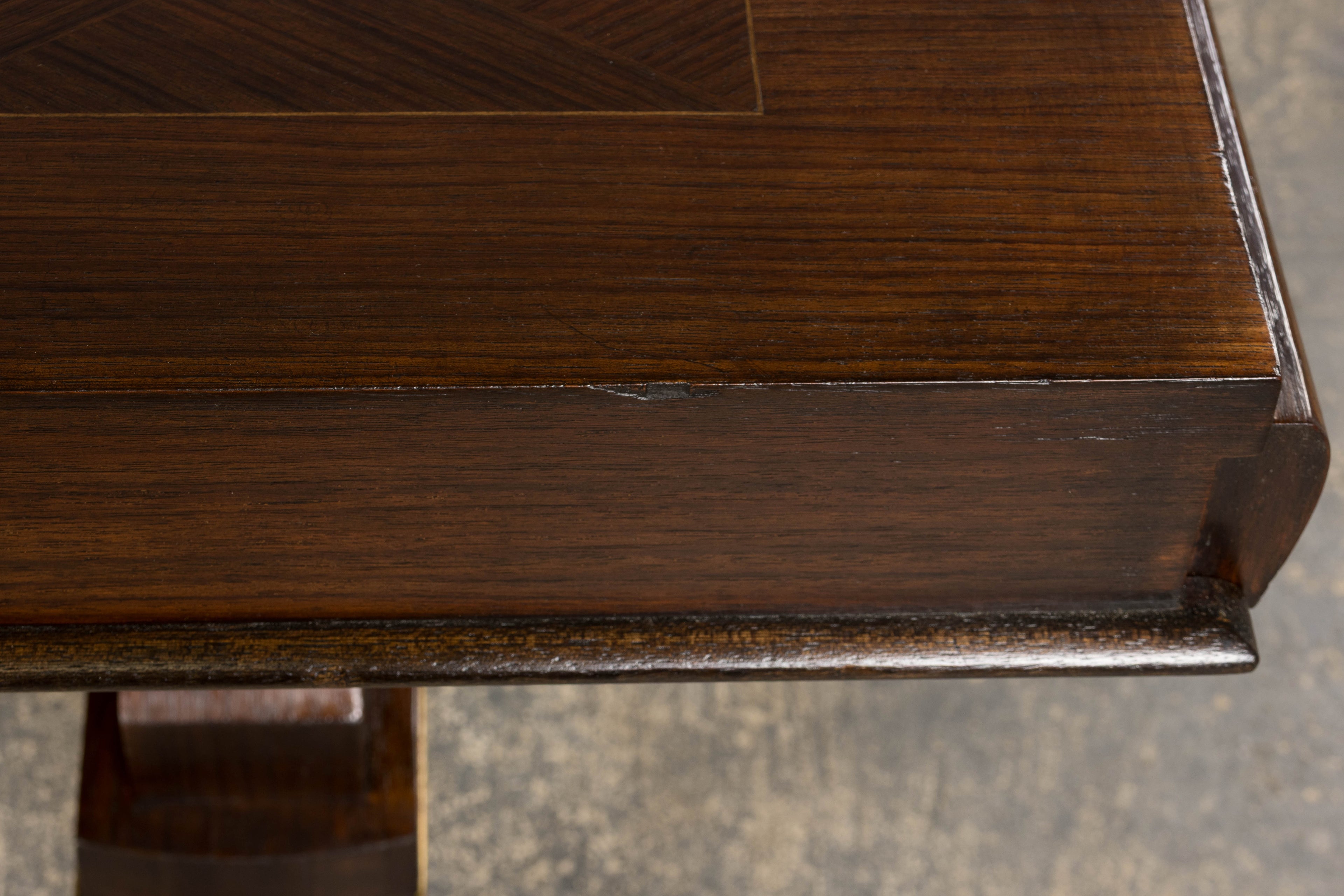 1930s French Parisian Art Deco Rosewood Dining Table