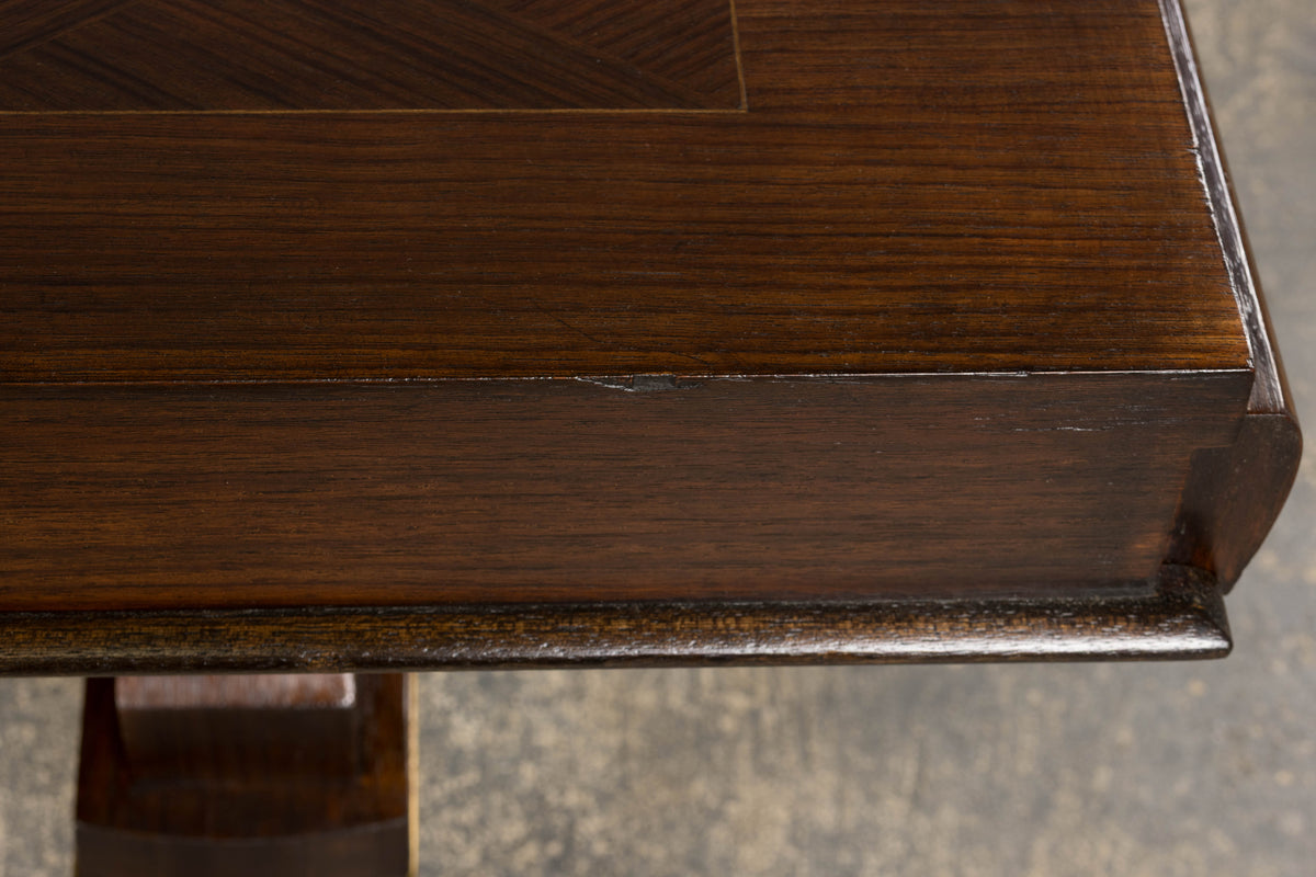 1930s French Parisian Art Deco Rosewood Dining Table