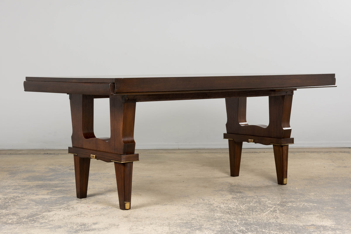 1930s French Parisian Art Deco Rosewood Dining Table