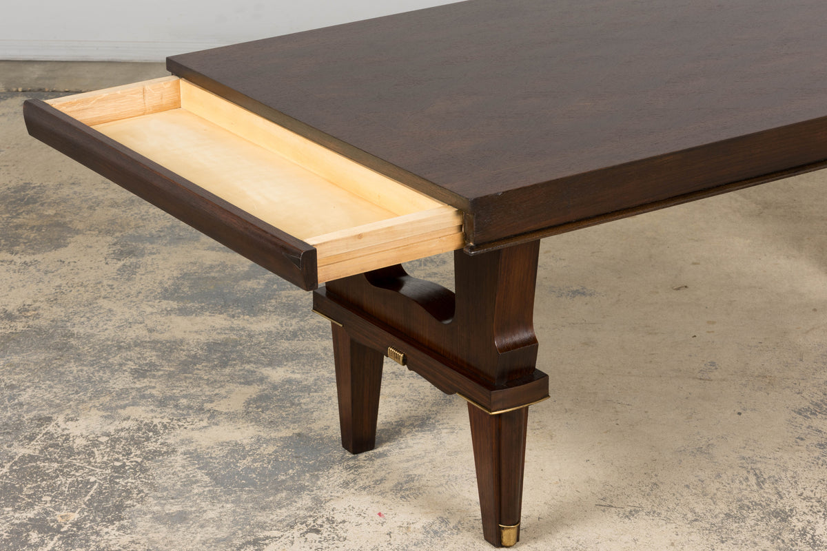 1930s French Parisian Art Deco Rosewood Dining Table