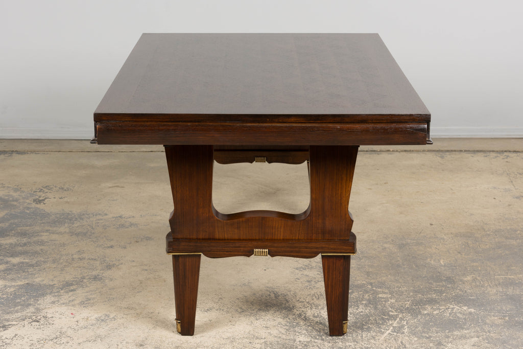 1930s French Parisian Art Deco Rosewood Dining Table