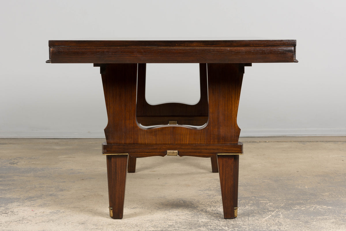 1930s French Parisian Art Deco Rosewood Dining Table